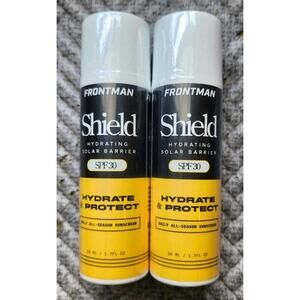 Lot Of 2 FRONTMAN Shield Hydrating Daily All Season Sunscreen, SPF 30, 1.7FL Oz.